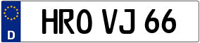 Trailer License Plate